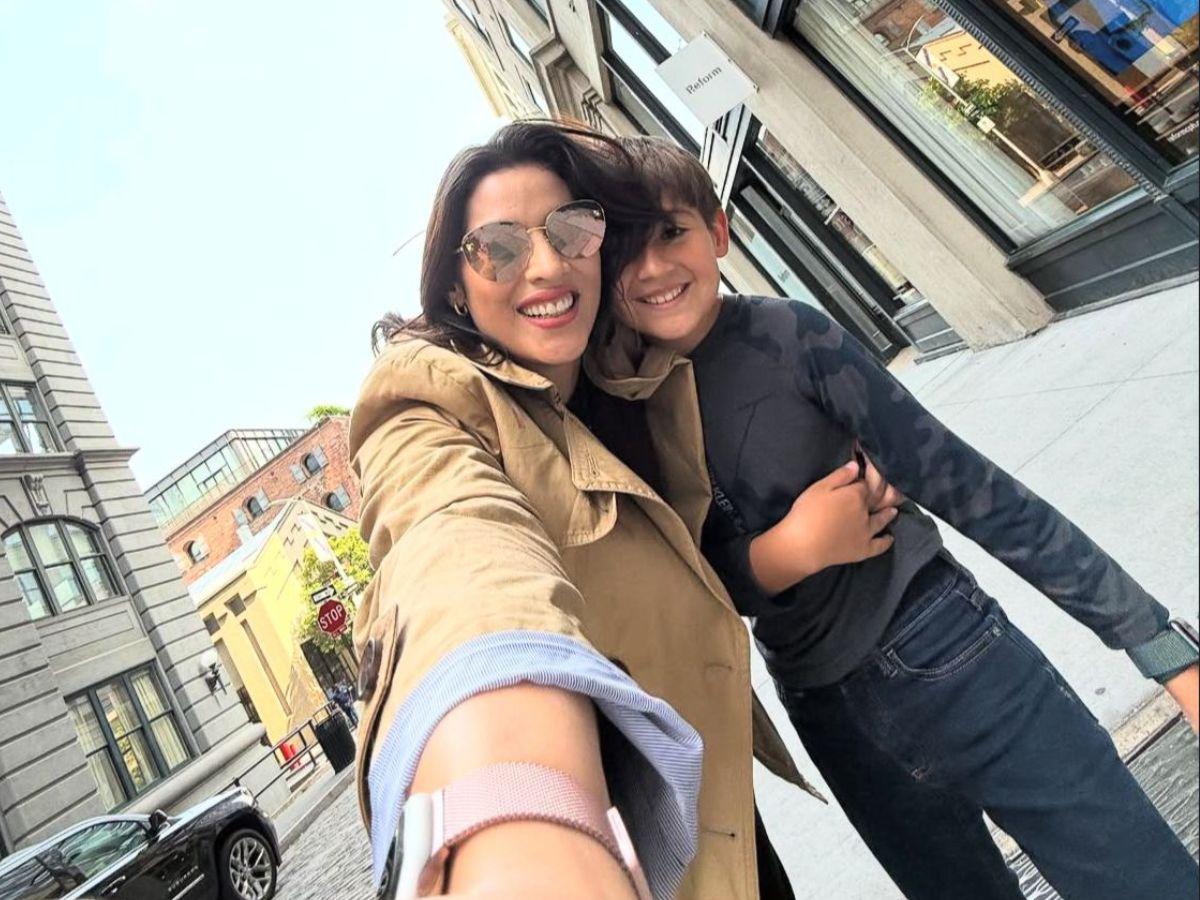 Carolina Lanza presume sus vacaciones junto a su hijo en Nueva York