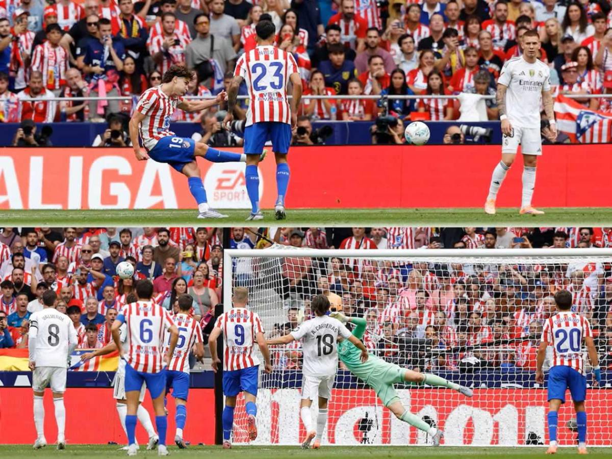 Vinicius con feo gesto, dolor del Real Madrid y llanto de Simeone en triunfo del Atlético