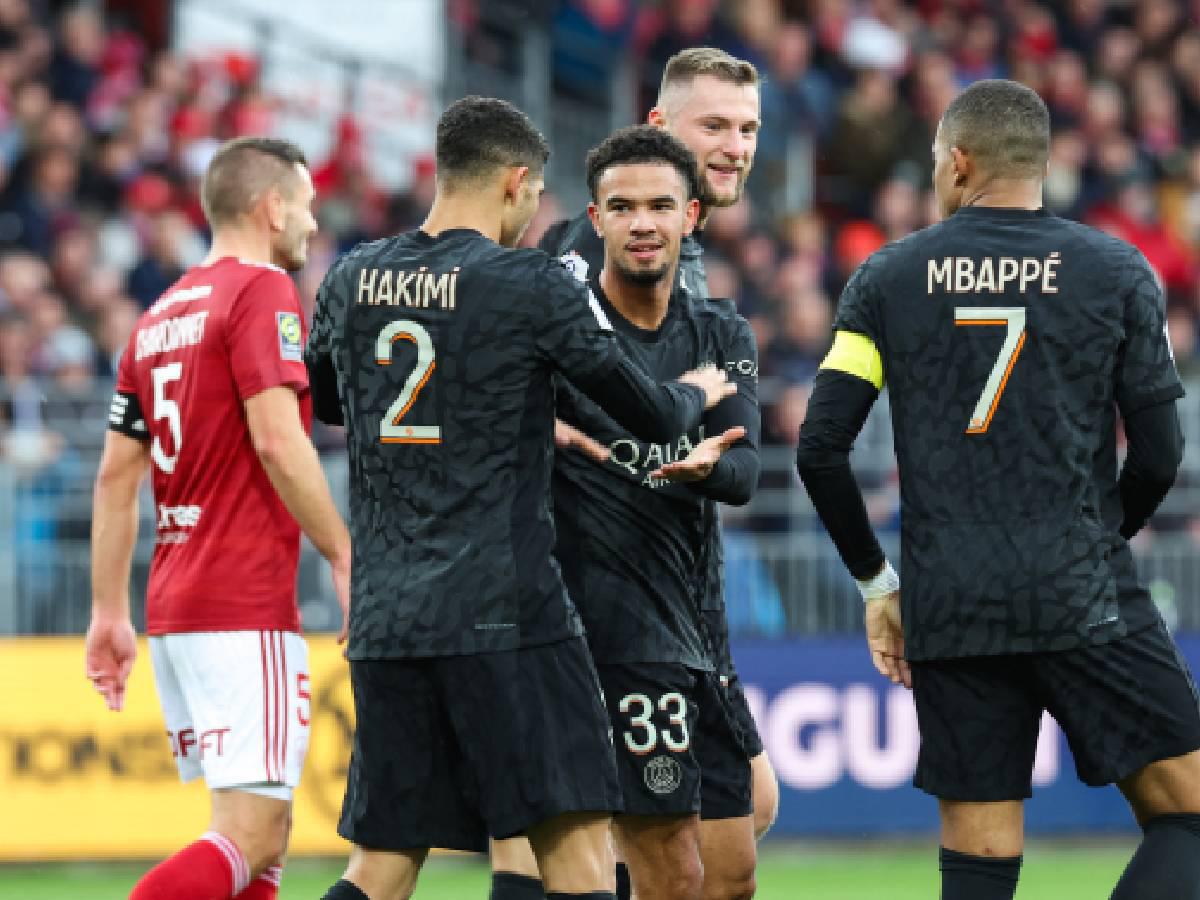 Mbappé marcó el gol del triunfo para el PSG en la recta final del partido entre el PSG y el Brest.