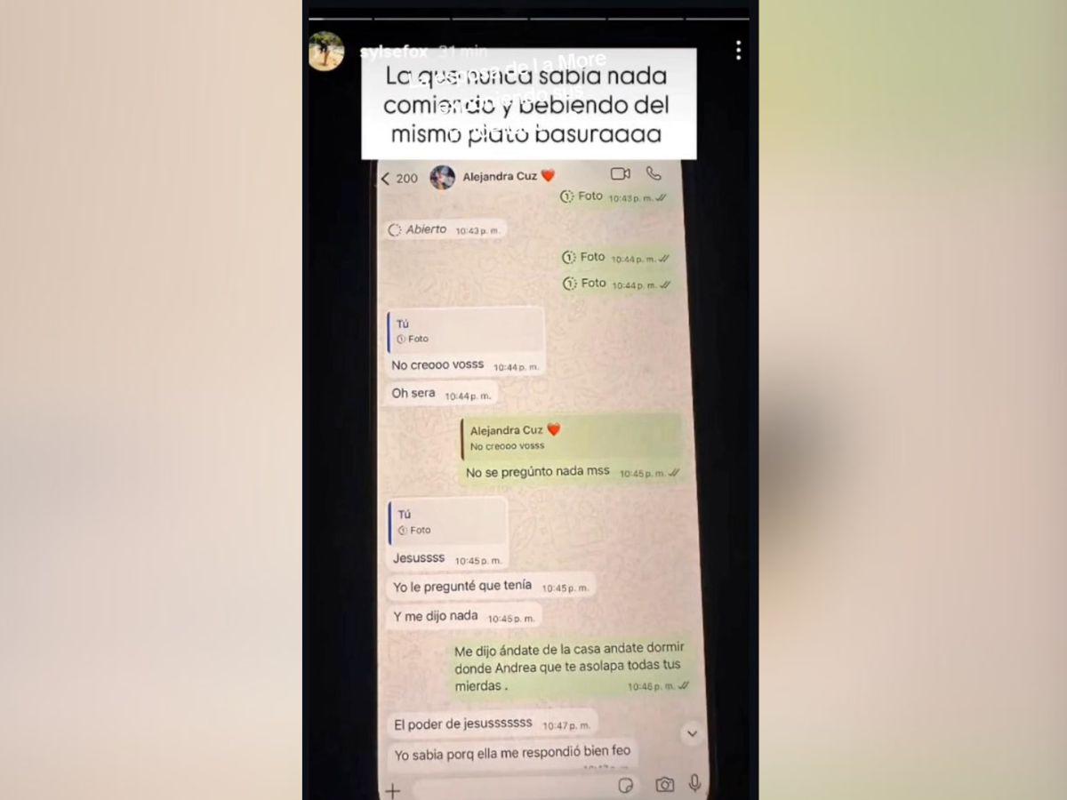 ¿Infidelidad? Esposa de La More exhibe chats; Alejandra Rubio sale salpicada