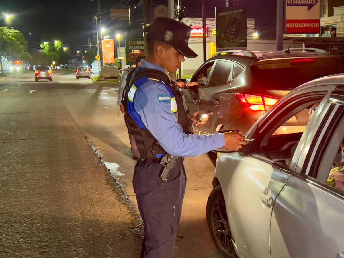 ¿Cuántos conductores ebrios sorprendió Tránsito en San Pedro Sula?