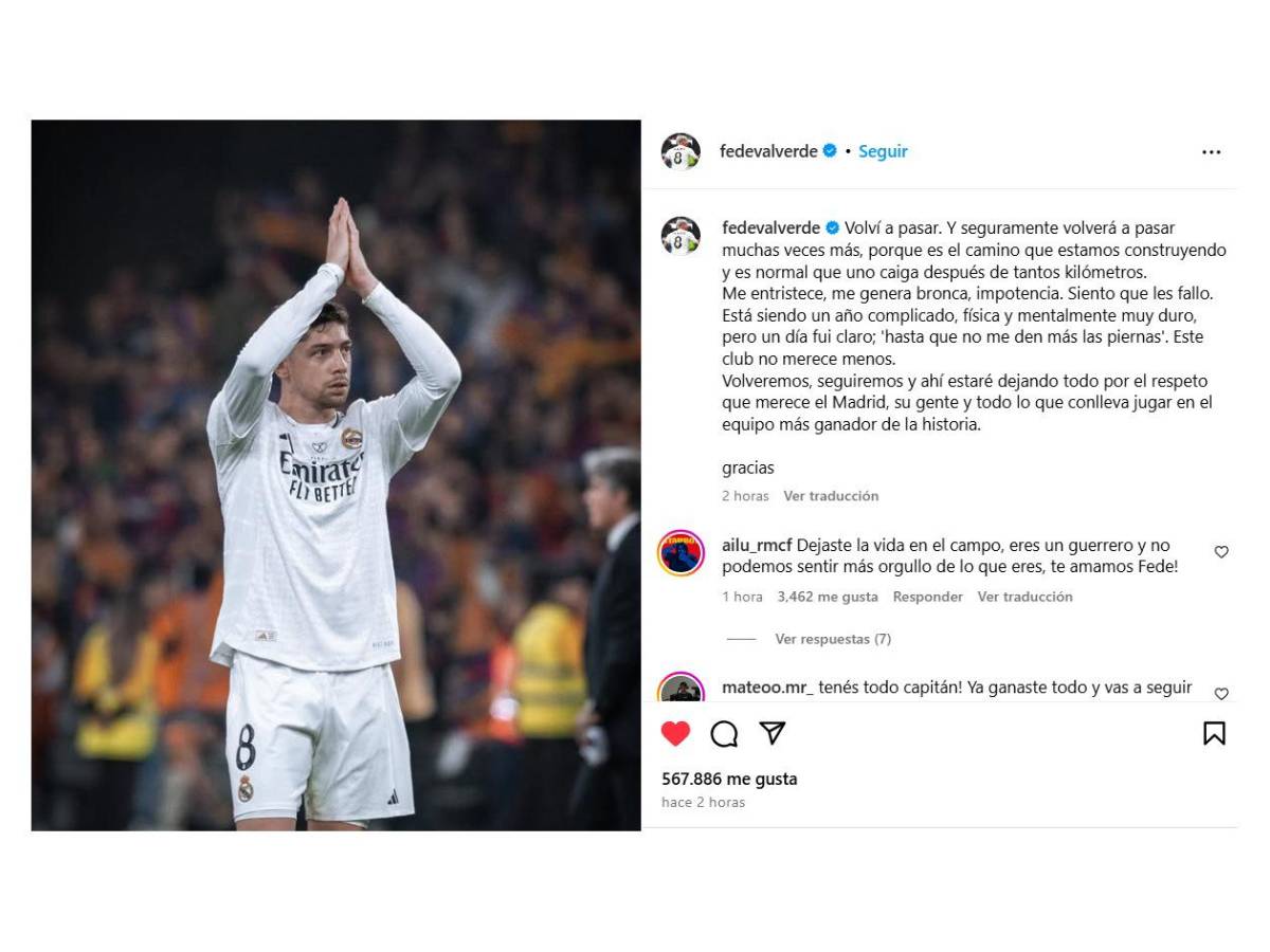 Futbolistas del Real Madrid se desahogan en redes tras perder la Copa del Rey