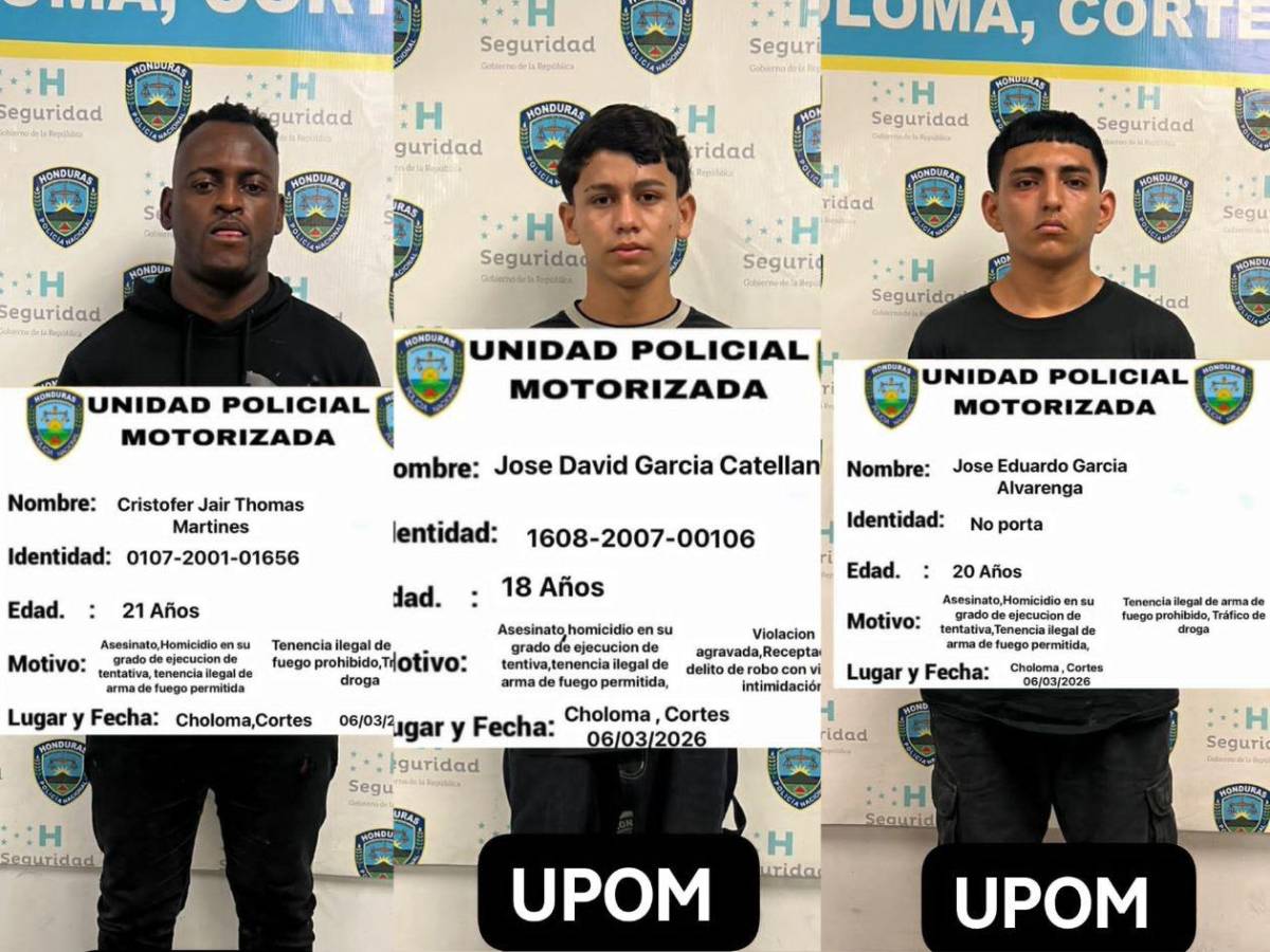 Se escondían en hoteles: Caen tres presuntos miembros de la banda El Negro en SPS