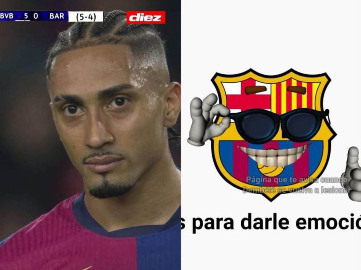 Memes no perdonan: burlas al Barcelona tras susto ante Dortmund en Champions