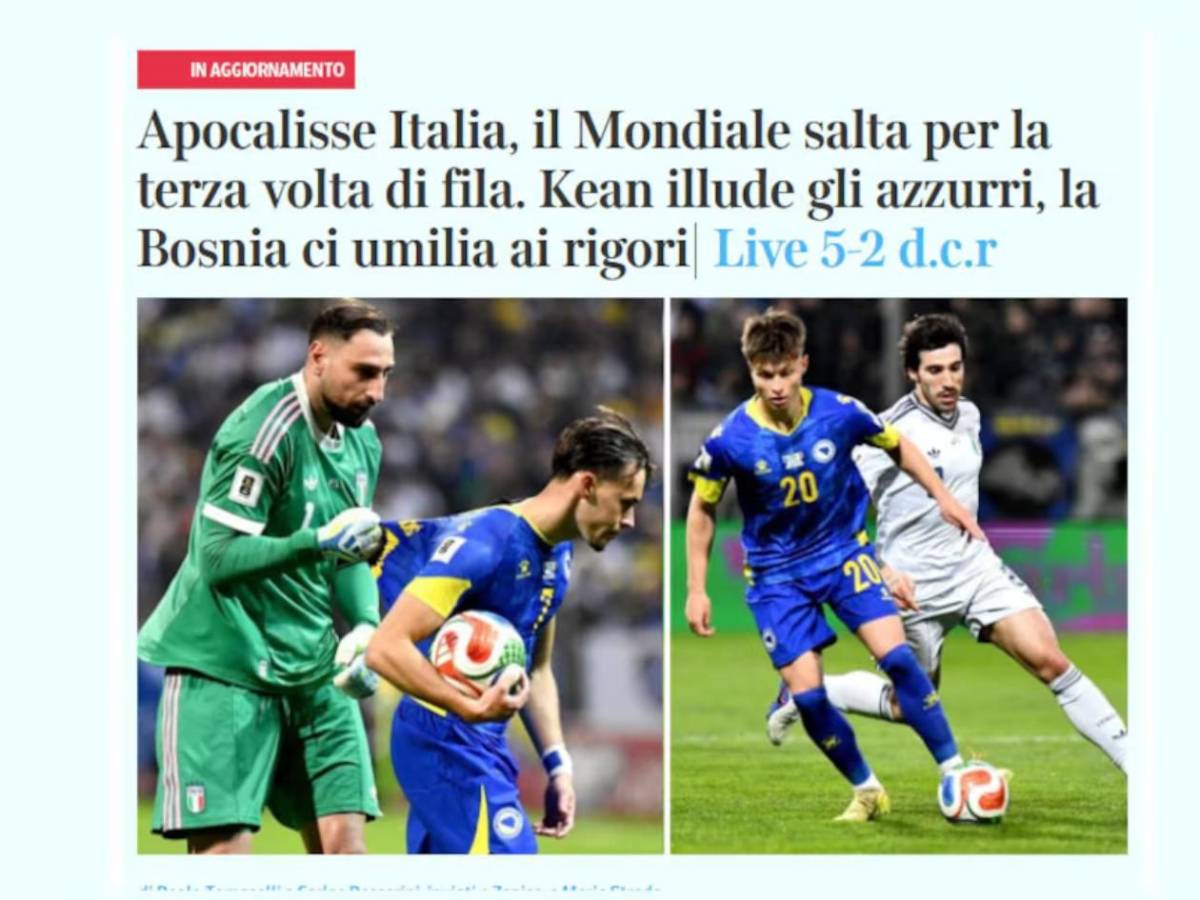 Mundial 2026: El apocalipsis de Italia, temible selección vuelve y goleador dice adiós