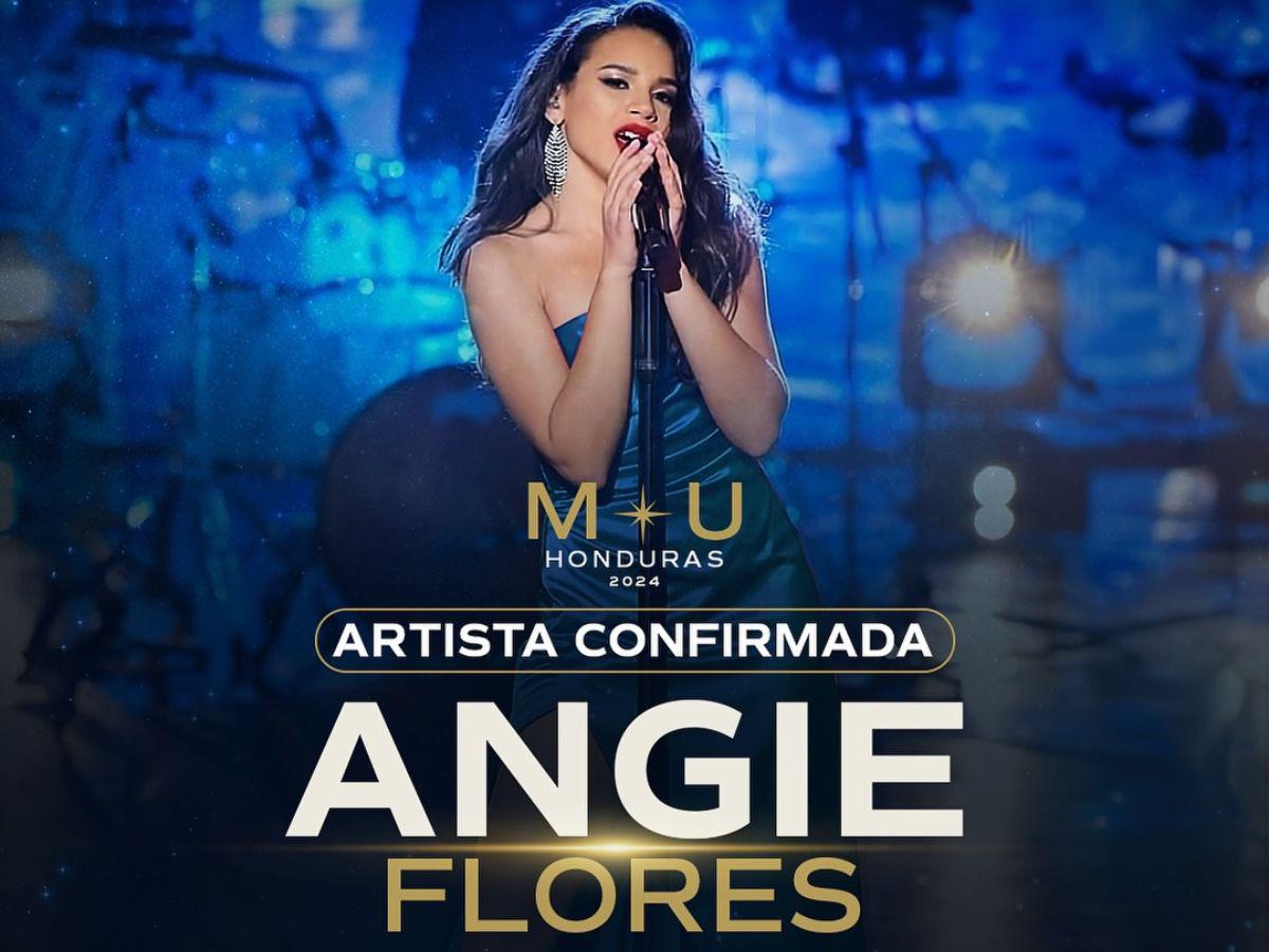 Angie Flores cantará en Miss Honduras Universo