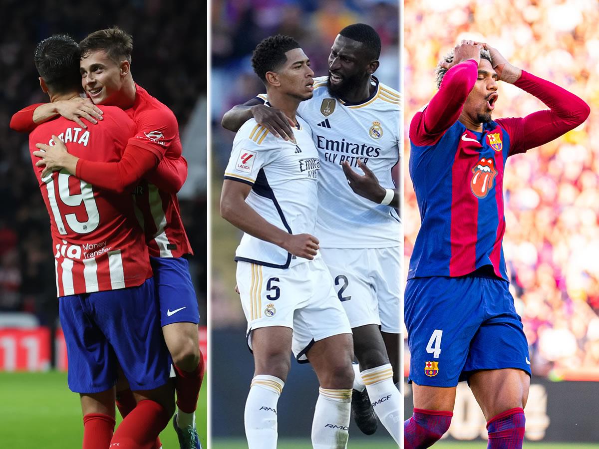 Tabla de posiciones de Liga Española: Atlético se baja al Barcelona