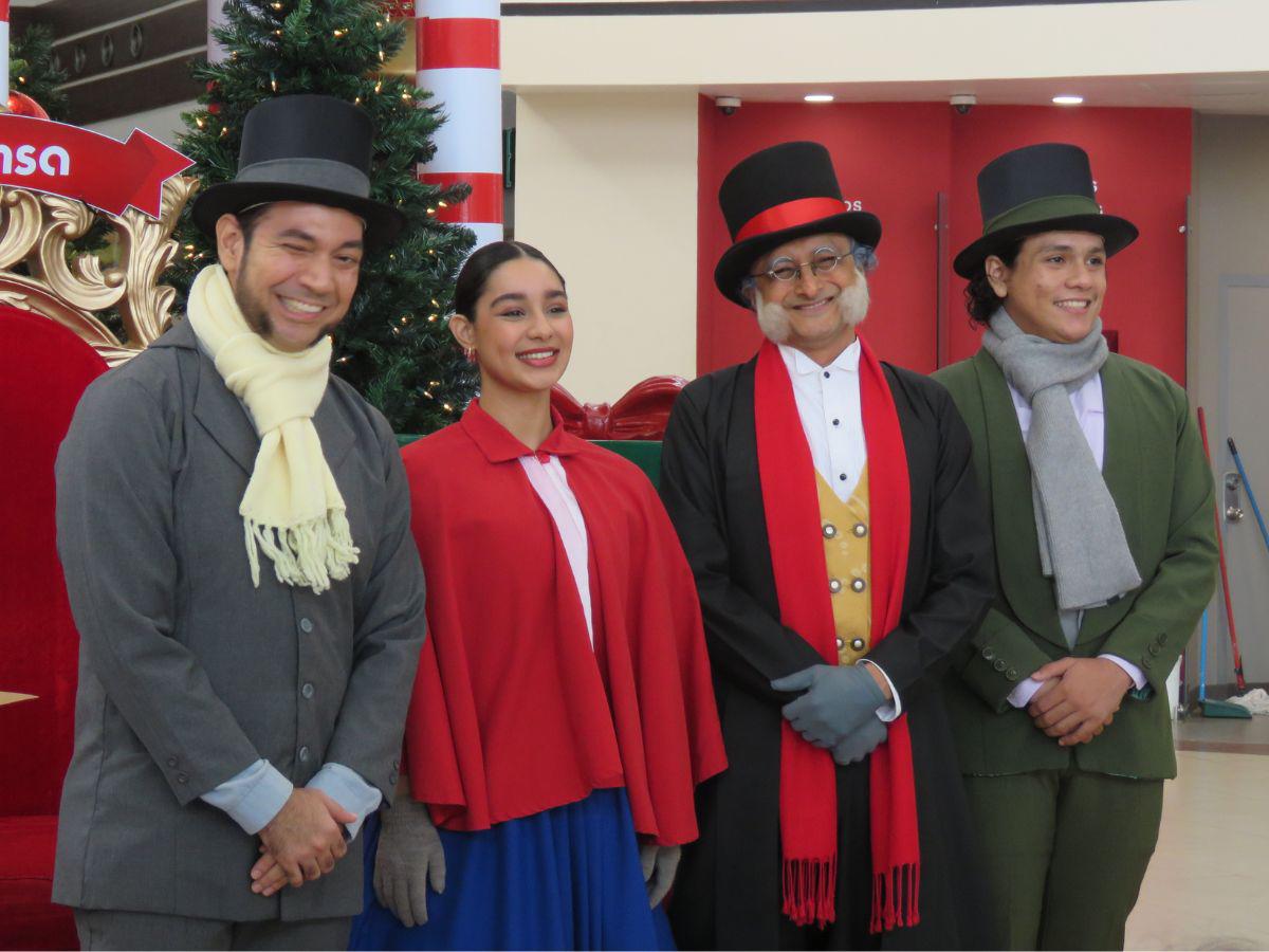 Los actores principales de la obra.