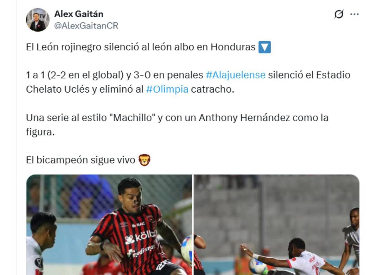 Alajuelense se burla cruelmente del Olimpia e indignación en Honduras