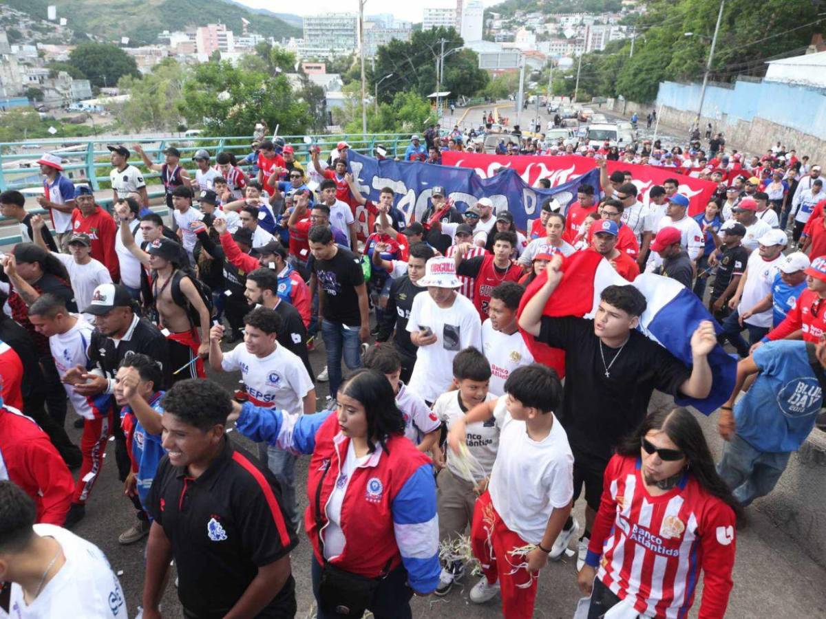 Olimpia genera ambientazo en el Chelato Uclés previo a partido contra Real Estelí