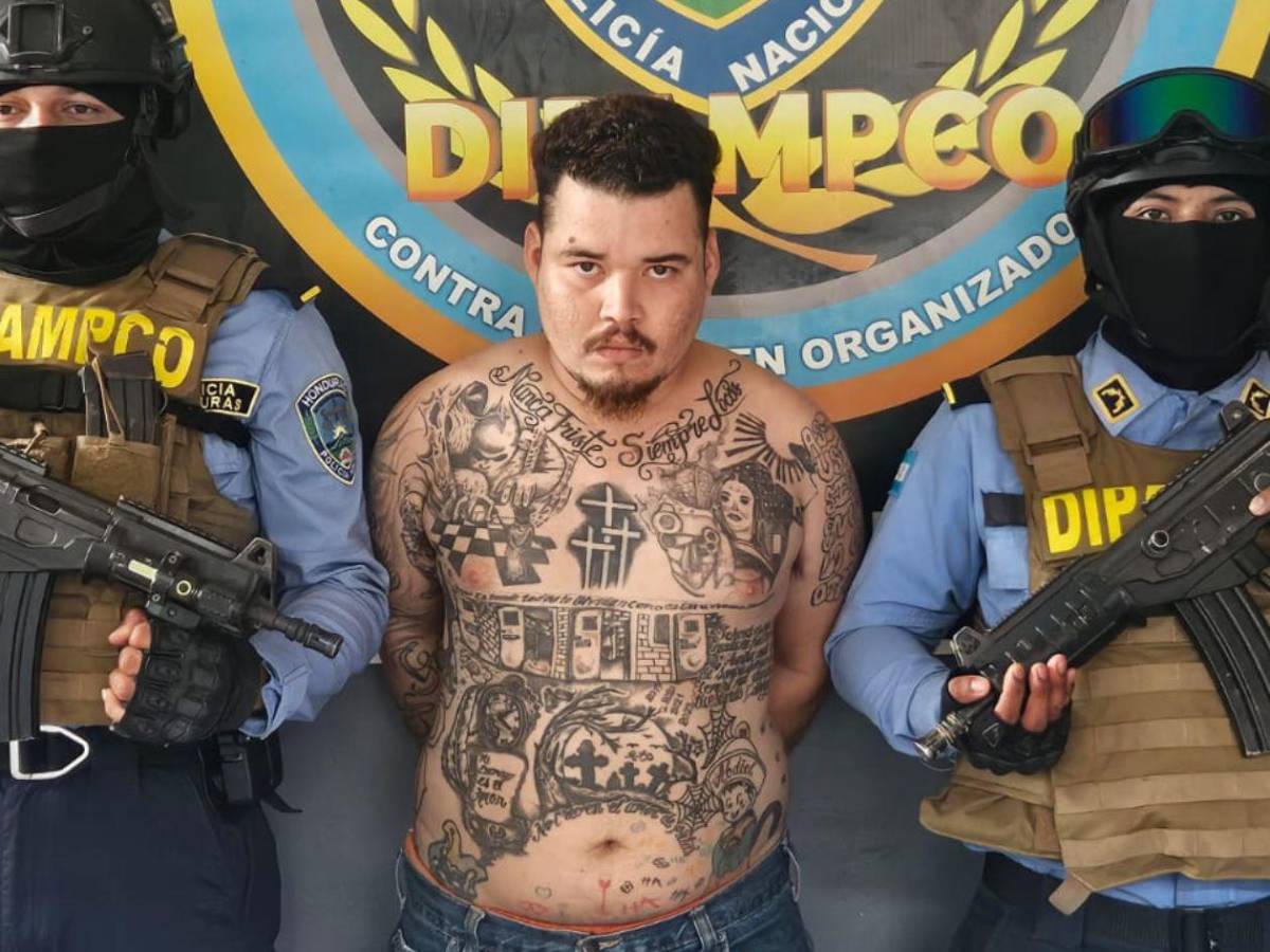 Capturan a Mencho junto a otros supuestos pandilleros de la MS-13 en La Lima