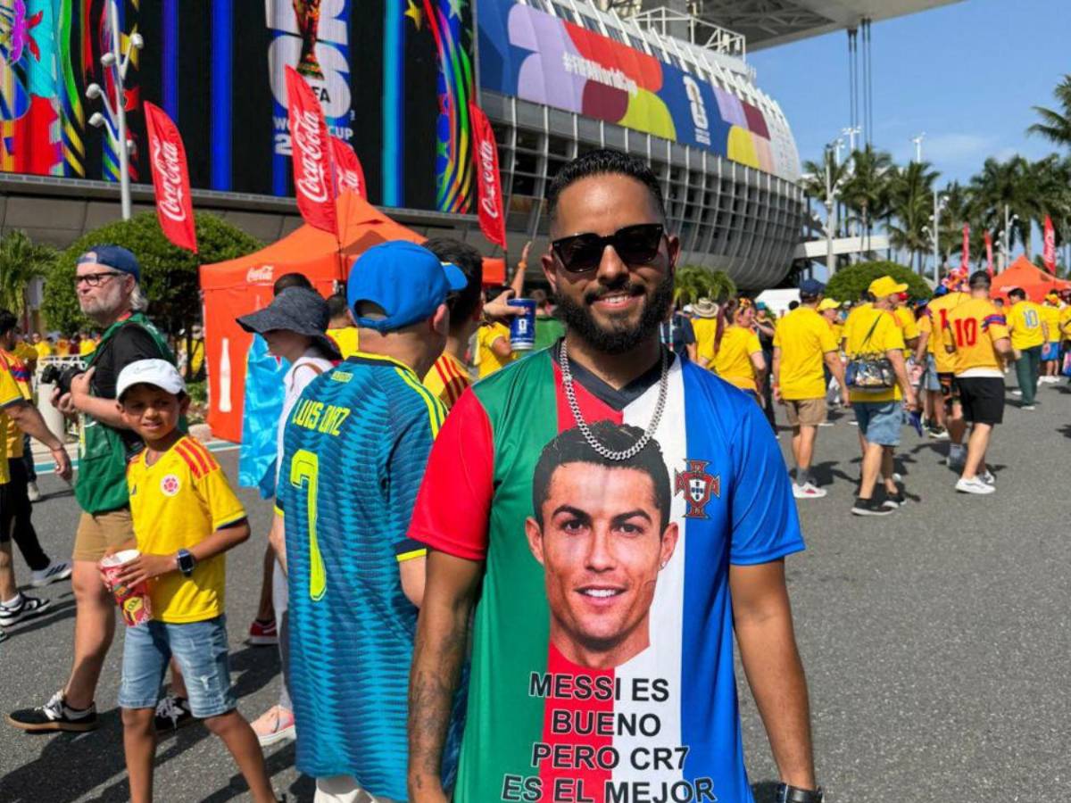 Hondureño causa revuelo en el Colombia-Portugal y bellas chicas enamoran