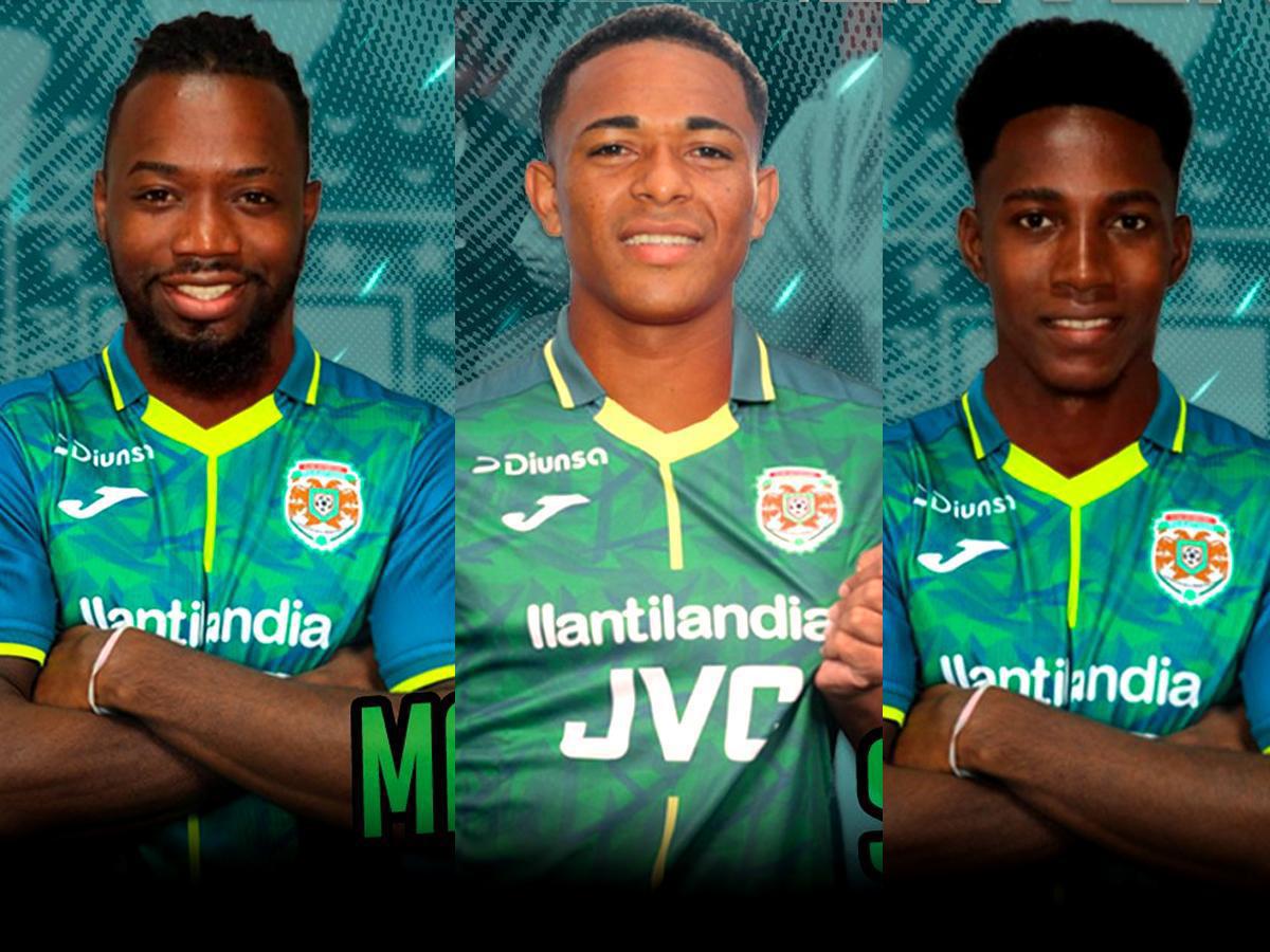 Martínez, Sacaza y Dolmo, los jugadores ficharon por Marathón en julio del 2023.