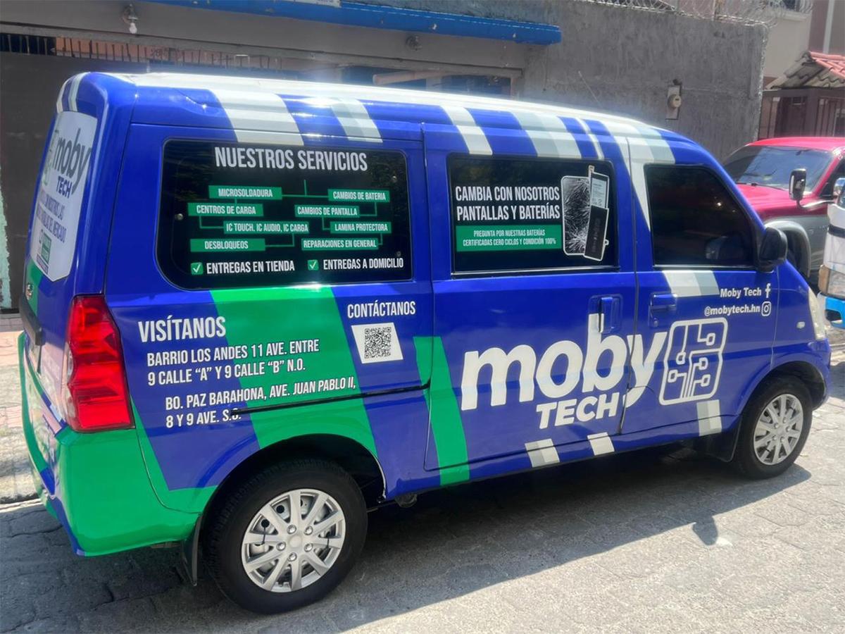 En Moby Tech ofrecen servicios de delivery en las ciudades de Villanueva, Choloma, El Progreso, La Lima, San Manuel, incluso Cofradía