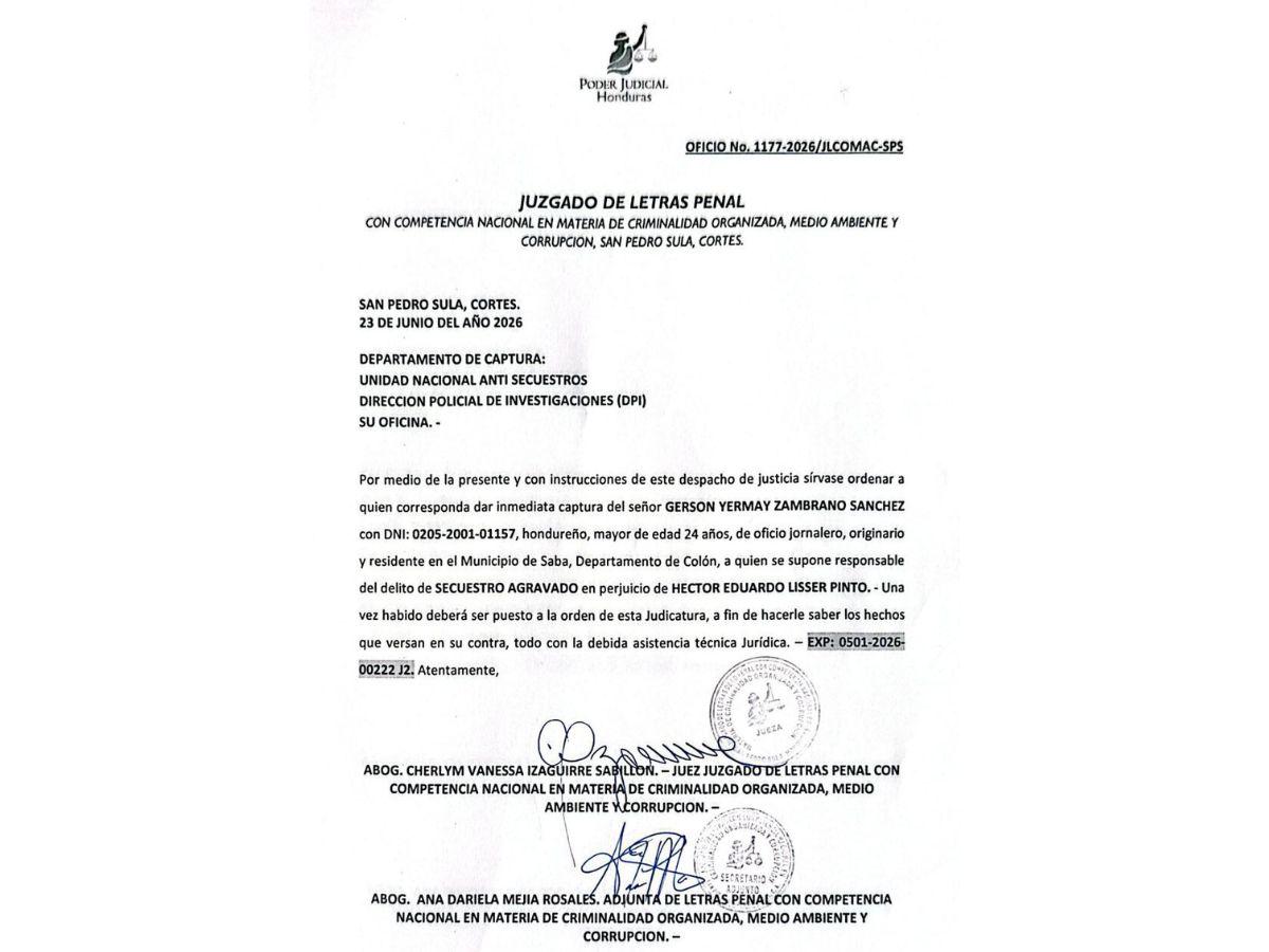 Capturan a “Los Sagastume”, señalados por secuestro del empresario Héctor Lisser  en Tocoa
