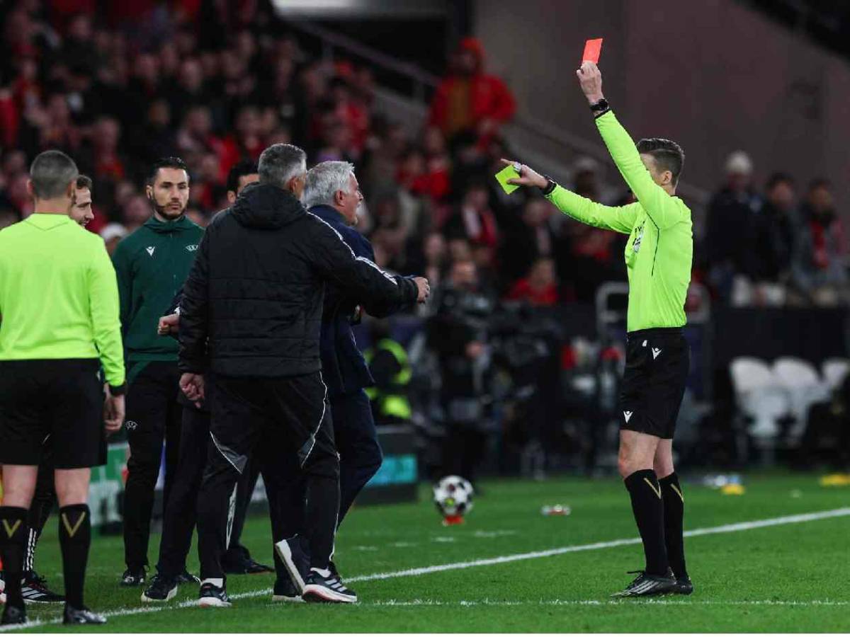 Escándalo con Vinicius en Benfica-Real Madrid, cruce de Mbappé y expulsan a Mou