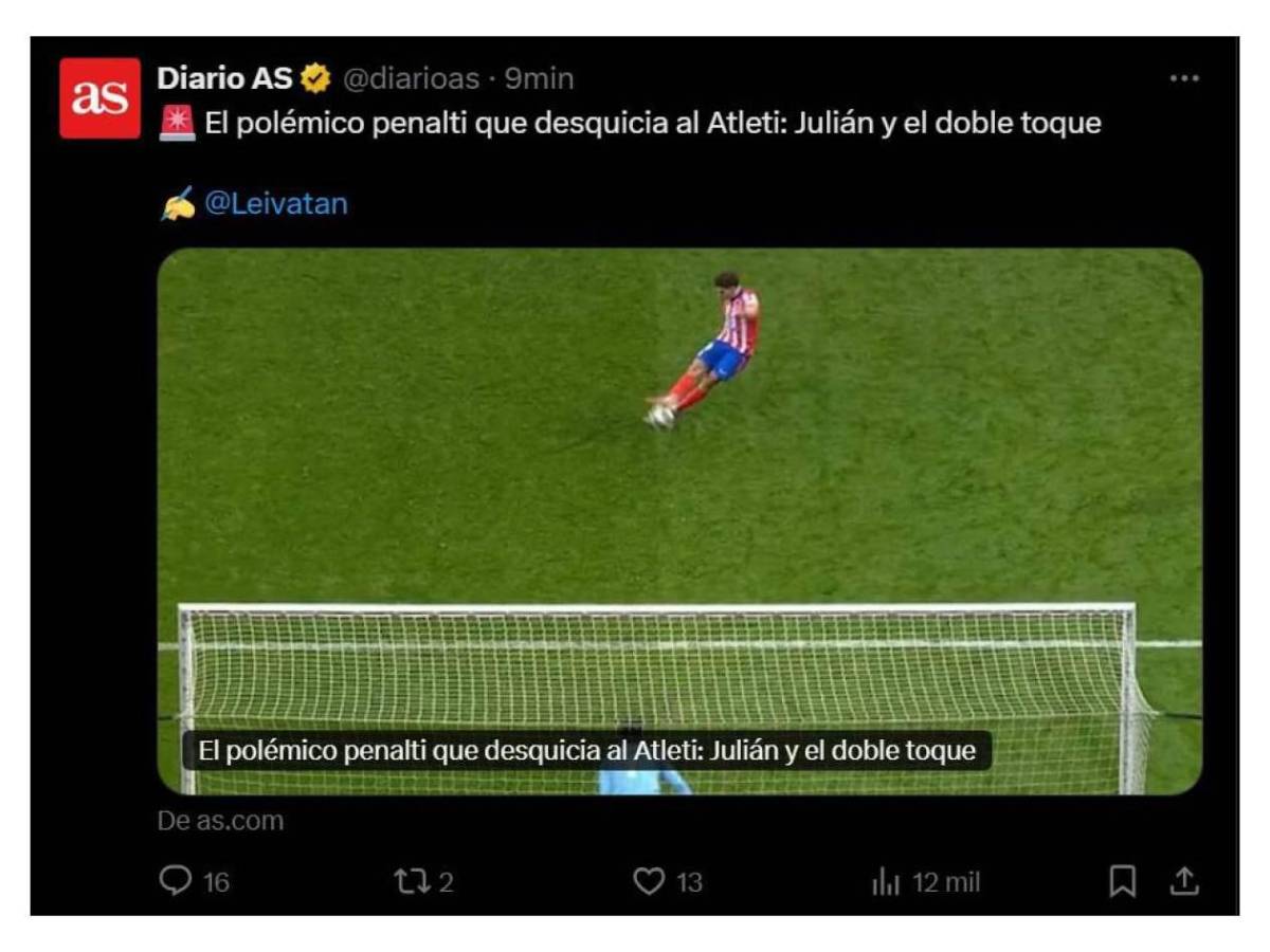 Polémica en Champions: Prensa reacciona al Atlético vs Real Madrid