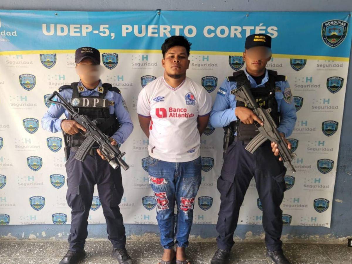 Cae peligroso sicario acusado de matar a cinco personas en la zona norte de Honduras