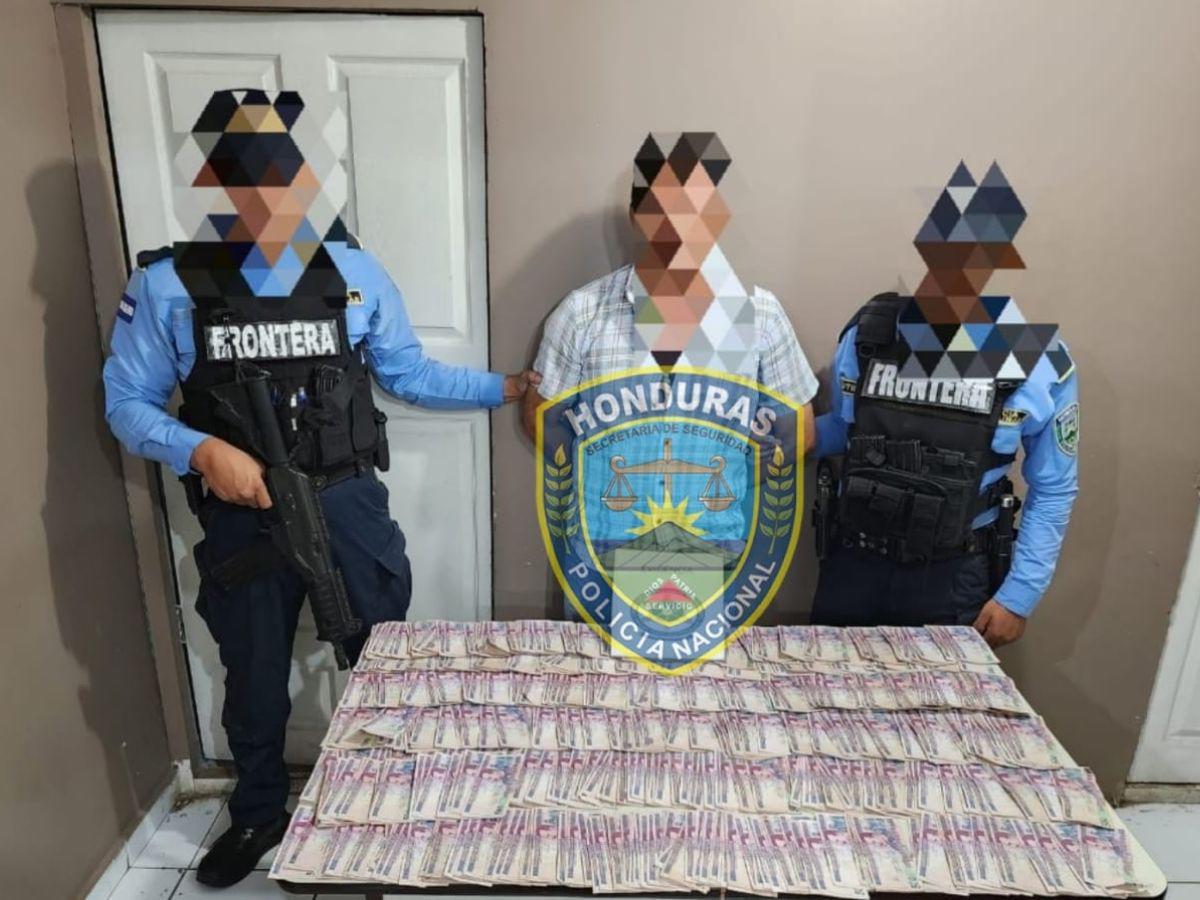 Capturan a hondureño con fajo de billetes de 500 en Valle