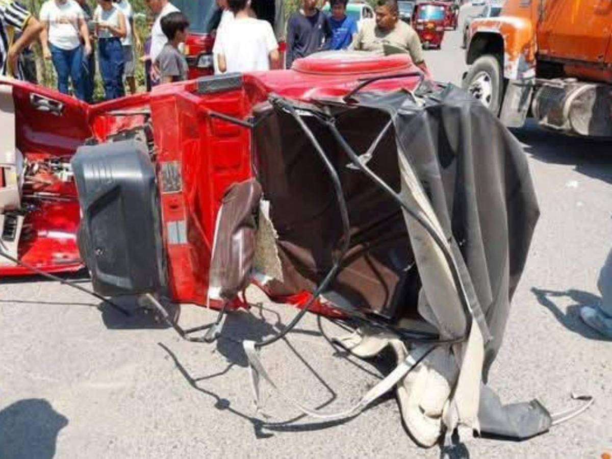 Volqueta arrolla y mata a mujer embarazada en San Manuel, estaba a días de cumplir años