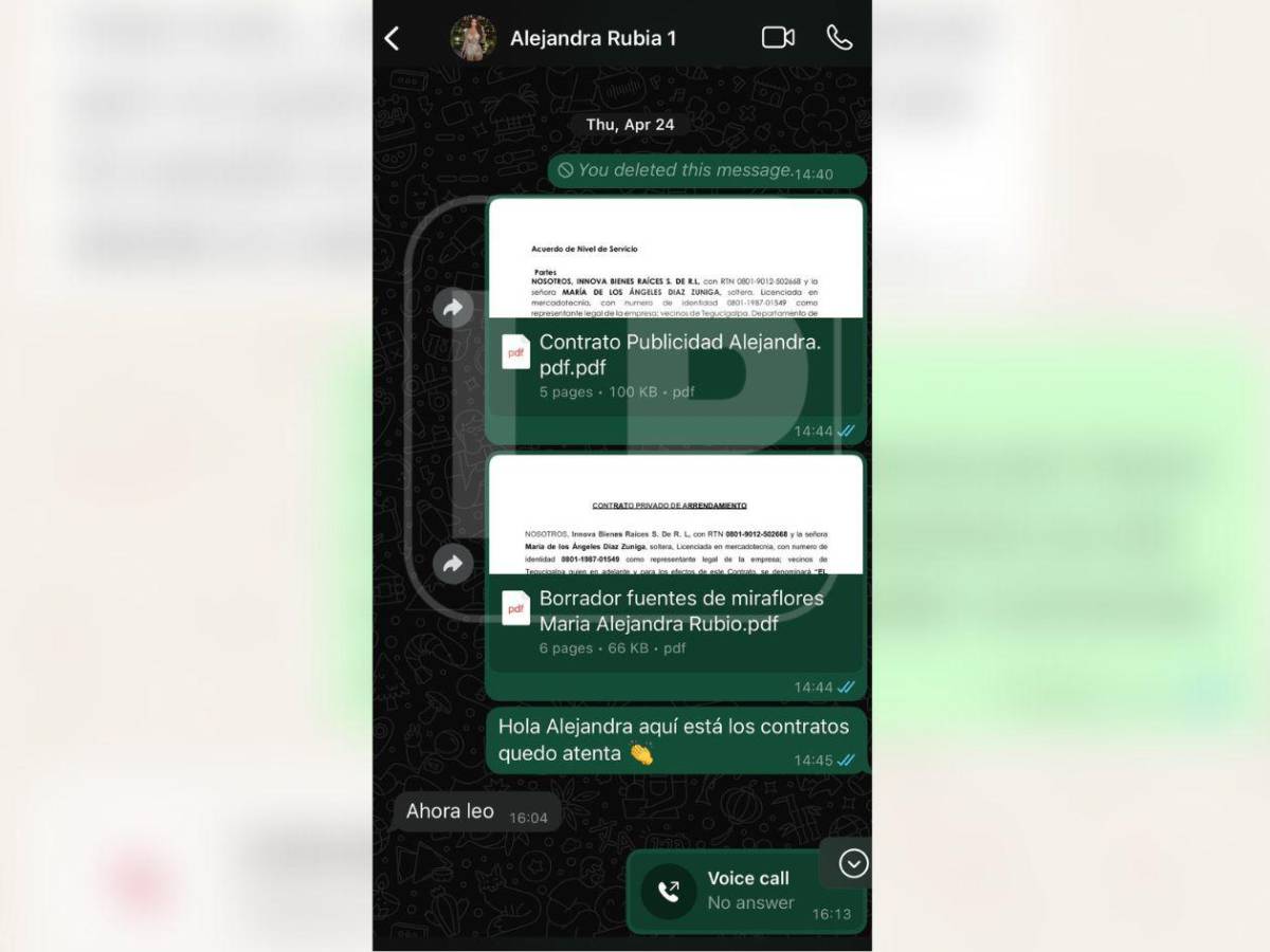 Chats, documentos y amenazas: La polémica de Alejandra Rubio con agente inmobiliaria