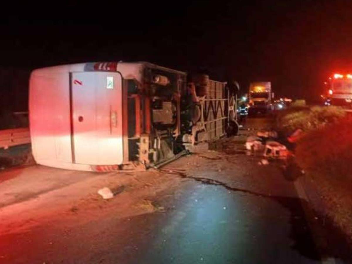 Viaje termina en tragedia: 11 muertos y 22 heridos al volcar bus en una curva