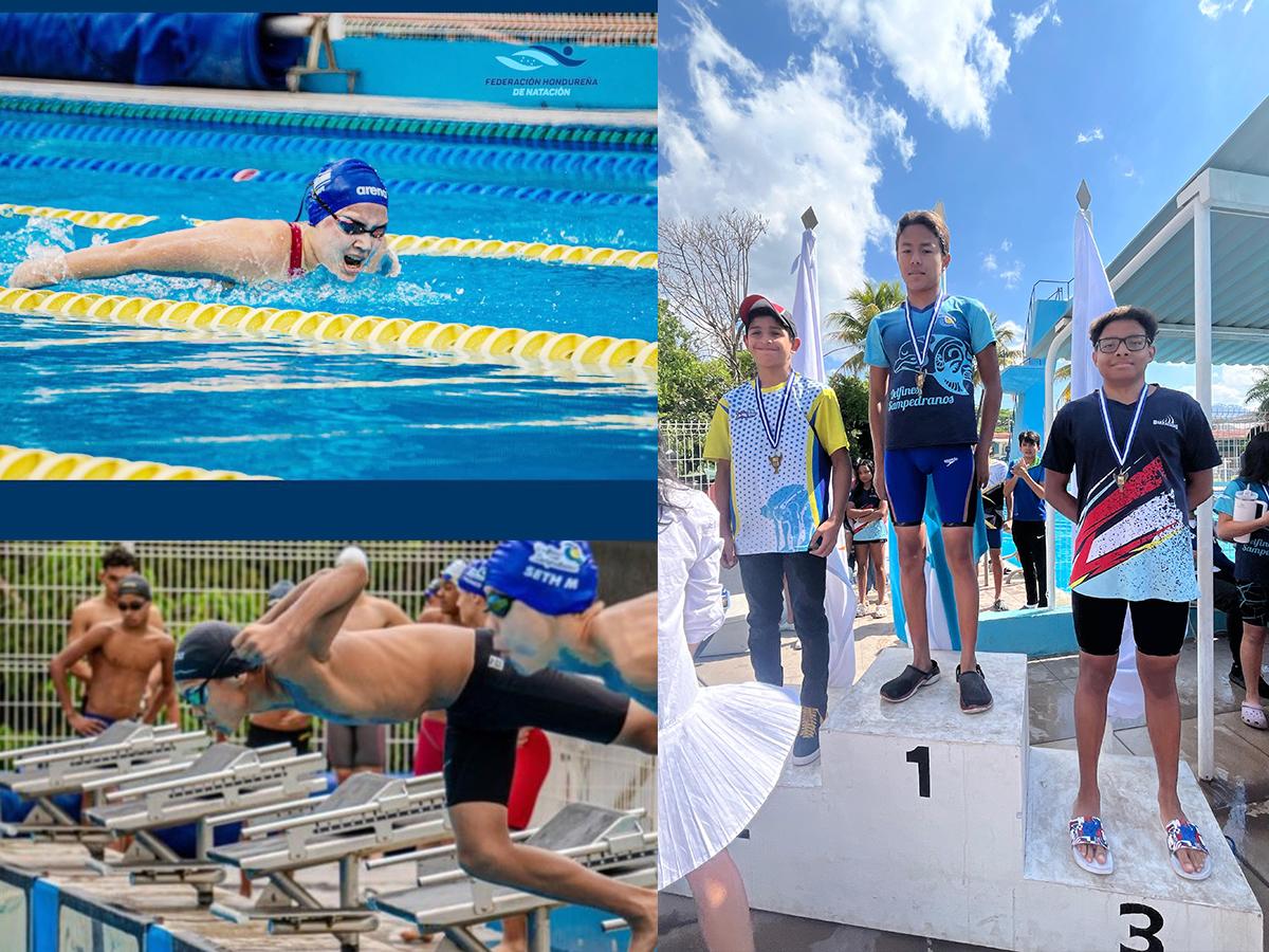 Nadadores de Delfines Sampedranos dominaron el Nacional Individual de Natación