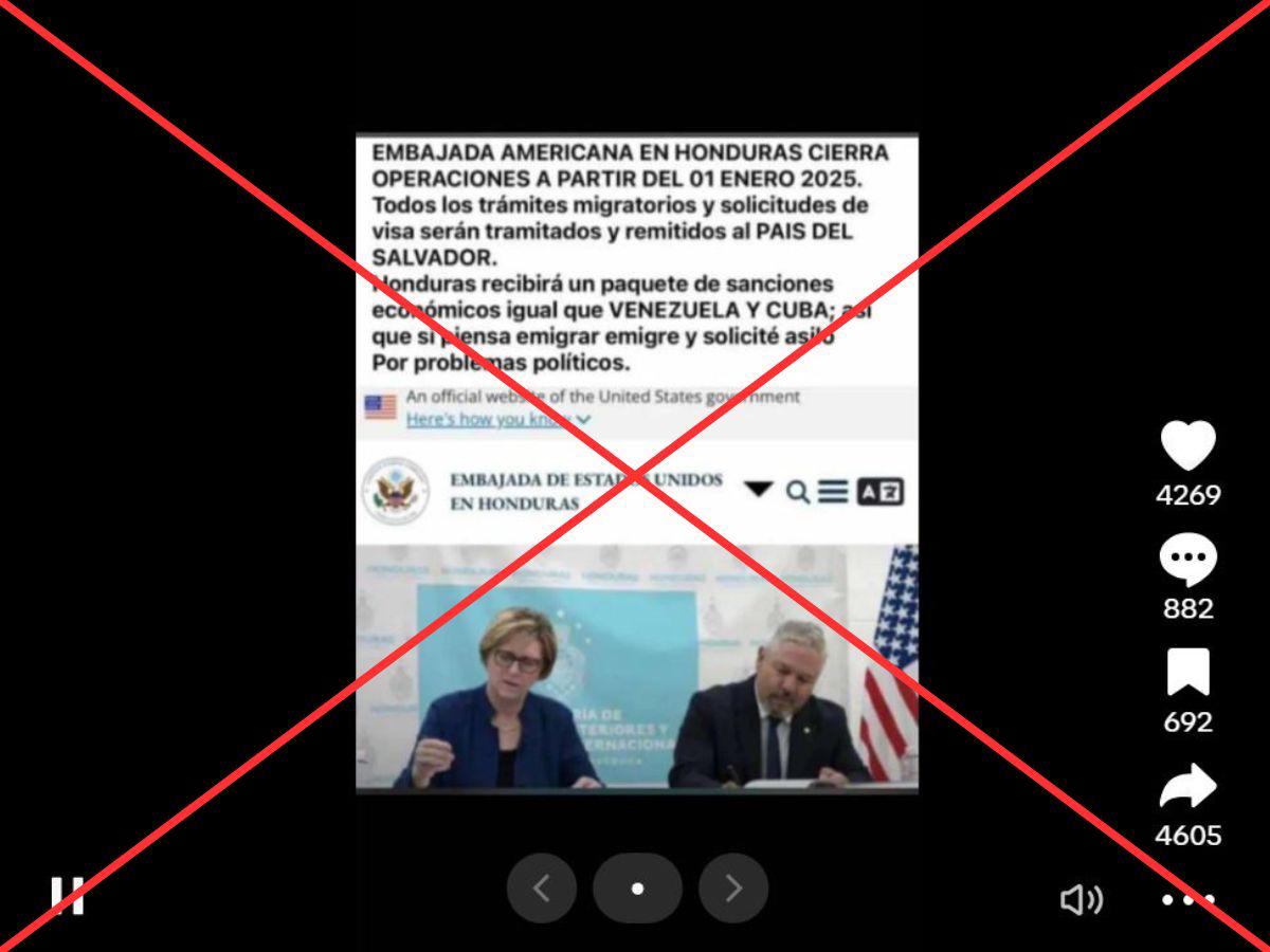 Captura de pantalla a una publicación de TikTok hecha el 3 de septiembre de 2024.