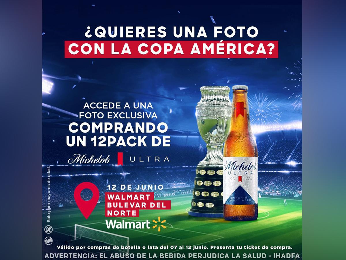 El 12 de junio al mediodía, la Copa América realizará una visita exclusiva a Walmart Bulevar del Norte en San Pedro Sula.