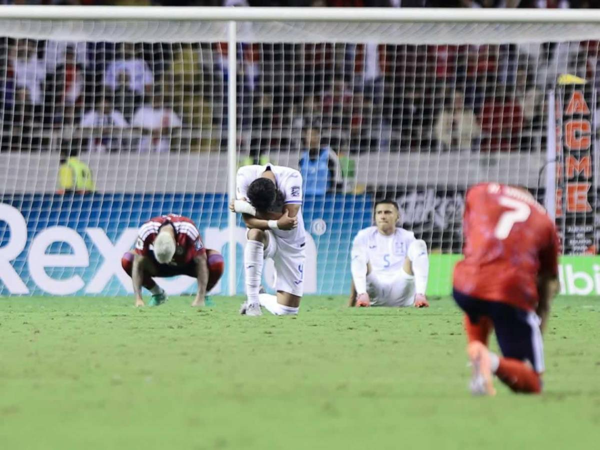 Honduras, afuera del Mundial: decepción, llanto de Rueda y bronca en Costa Rica