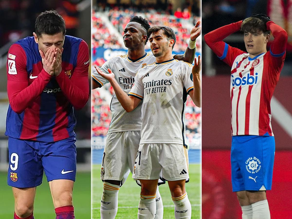 Tabla de la Liga Española tras otra victoria del Real Madrid y tropiezo del Girona