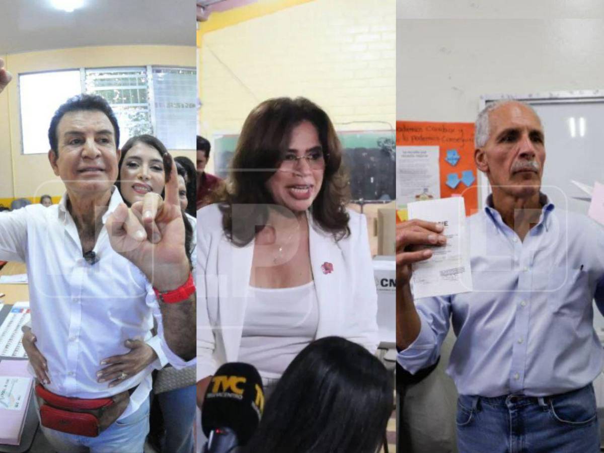 Así votaron los candidatos a la presidencia de Honduras