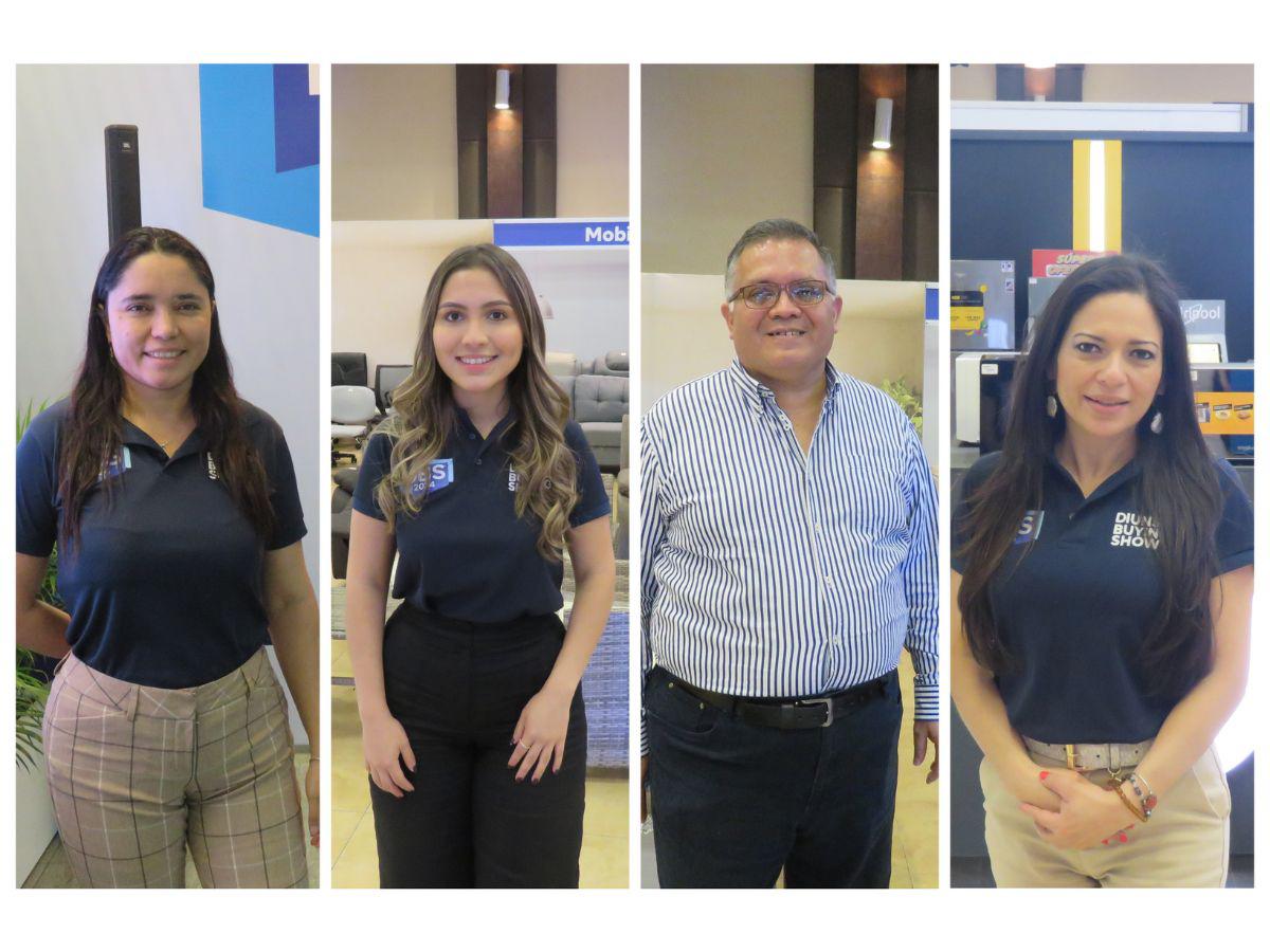 Fátima Saravia, Valeria Flores, Fernando Zaldívar y Johana Bustamante.