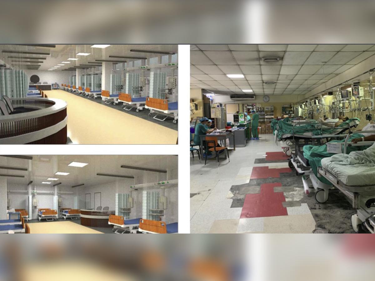 Vista del módulo médico quirúrgico proyectado para el Programa de Trasplante Renal en Honduras.