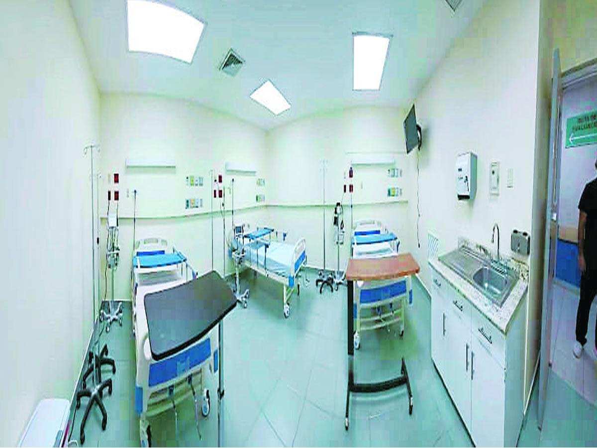 La unidad de cuidados intermedios de adultos también es nueva, pero tiene una capacidad para 6 camas.