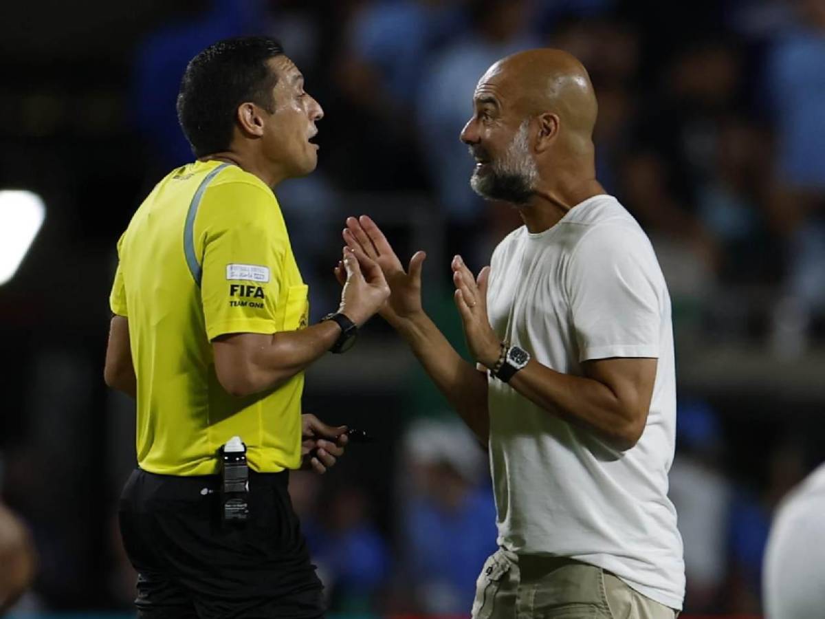 La razón del enfado de Guardiola con el árbitro, dolor del City eliminado y locura