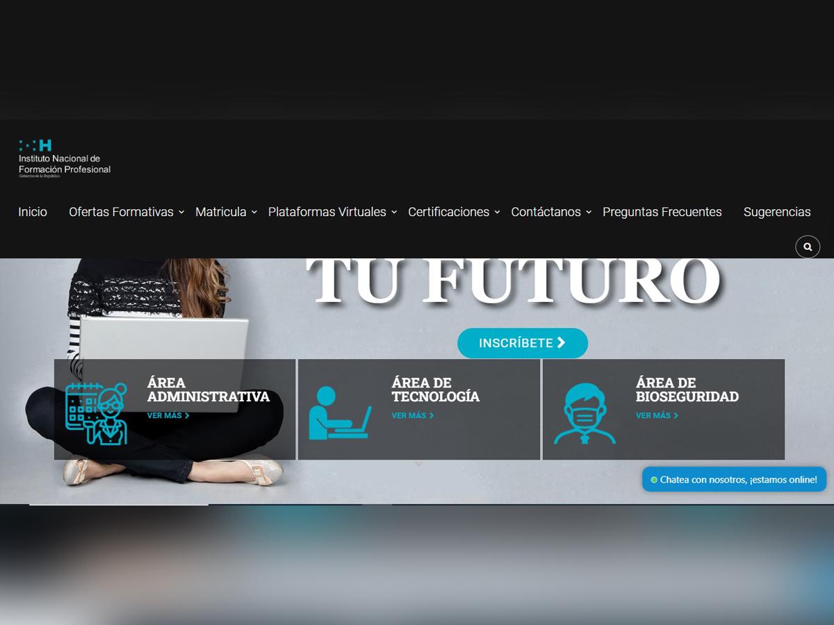 Desde la plataforma https://infopvirtual.com/ los interesados pueden inscribirse a los cursos que ofrece el Infop.