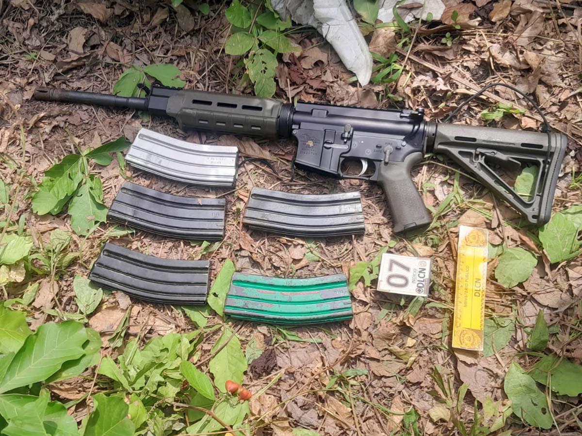 Capturan a cinco miembros de la MS-13 en Baracoa, Cortés; les decomisan un arsenal