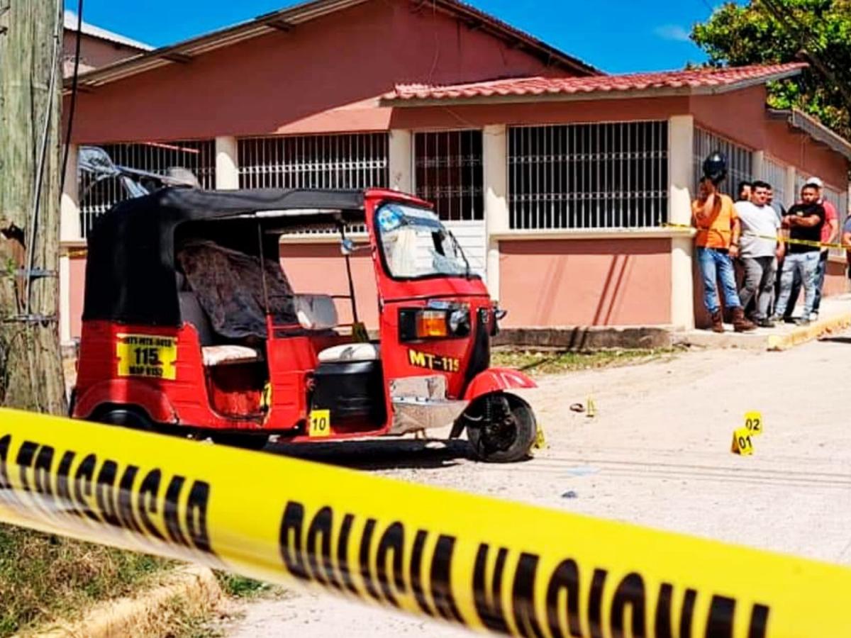 Sicarios tirotean mototaxi y matan a dos personas en La Entrada, Copán