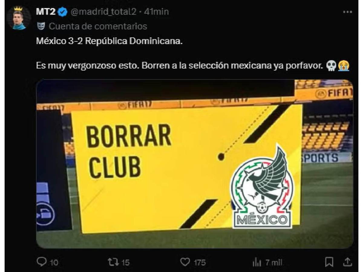 México es objeto de burlas: Memes no perdonan tras su debut en Copa Oro