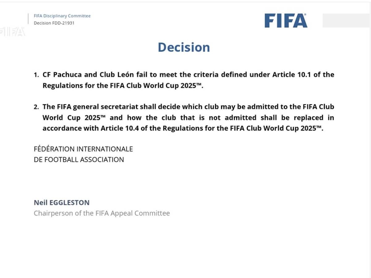 Oficial: la decisión final de FIFA con León y el Mundial de Clubes 2025