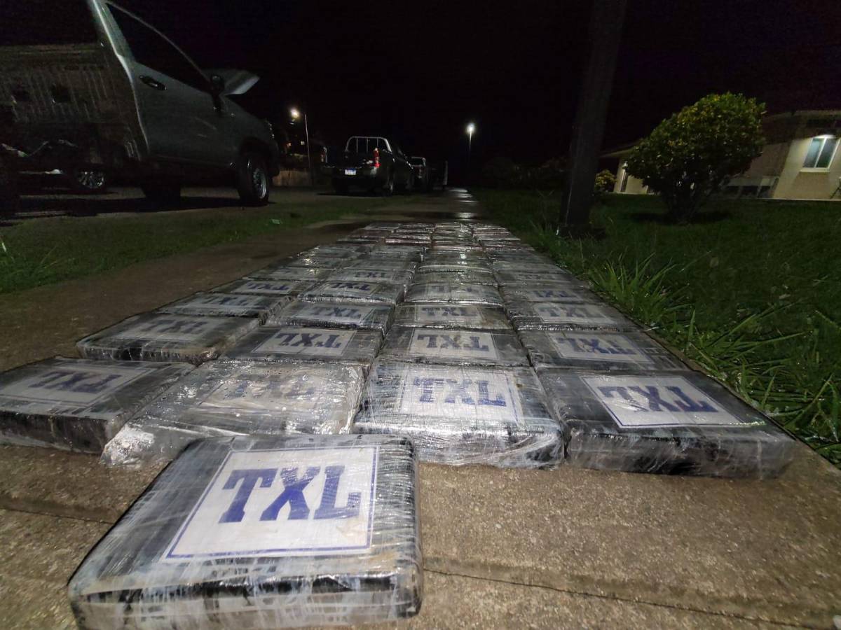 Incautan 93 kilos de cocaína en El Progreso, valorada en L30 millones