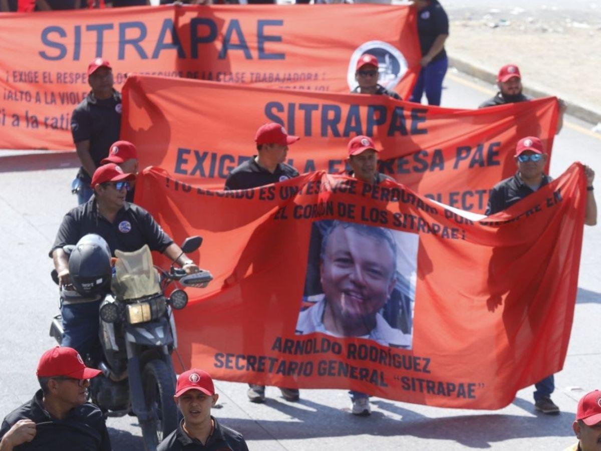 Obreros conmemoran el Día del Trabajador con movilización en San Pedro Sula