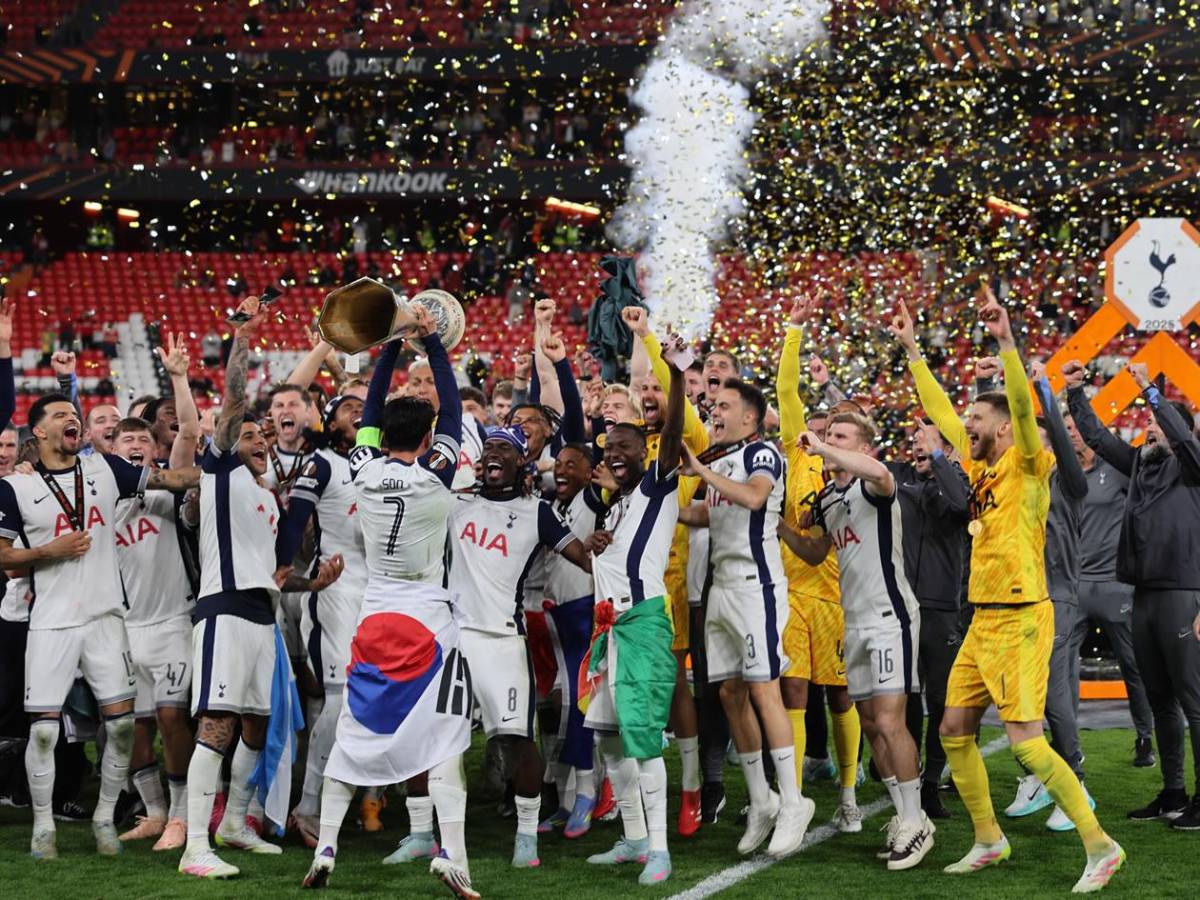 Tottenham celebra la Europa League, llanto de Heung-Min Son y tristeza del United