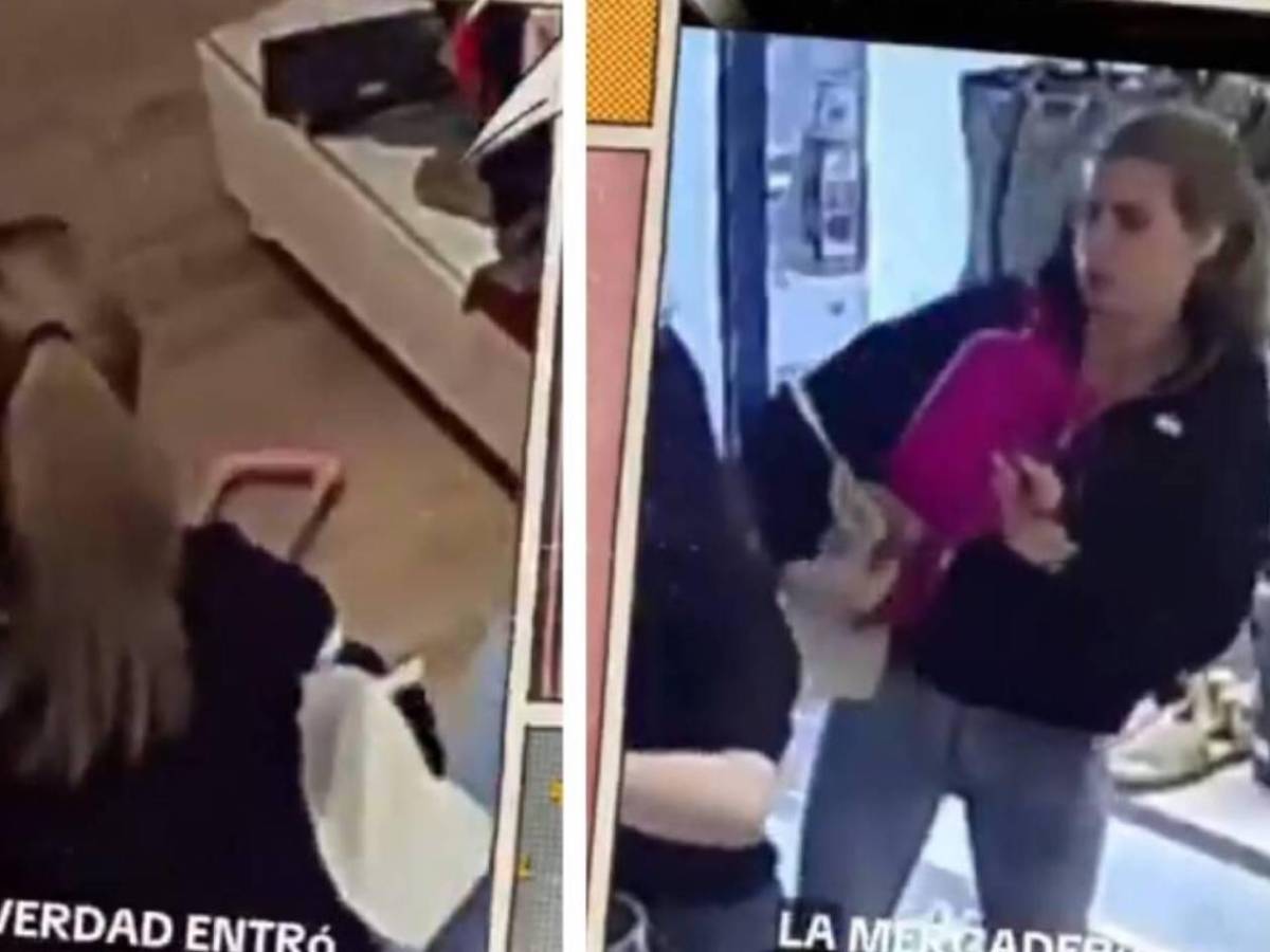 Escándalo: Novia de un delantero fue captada robando en tienda y ella reacciona