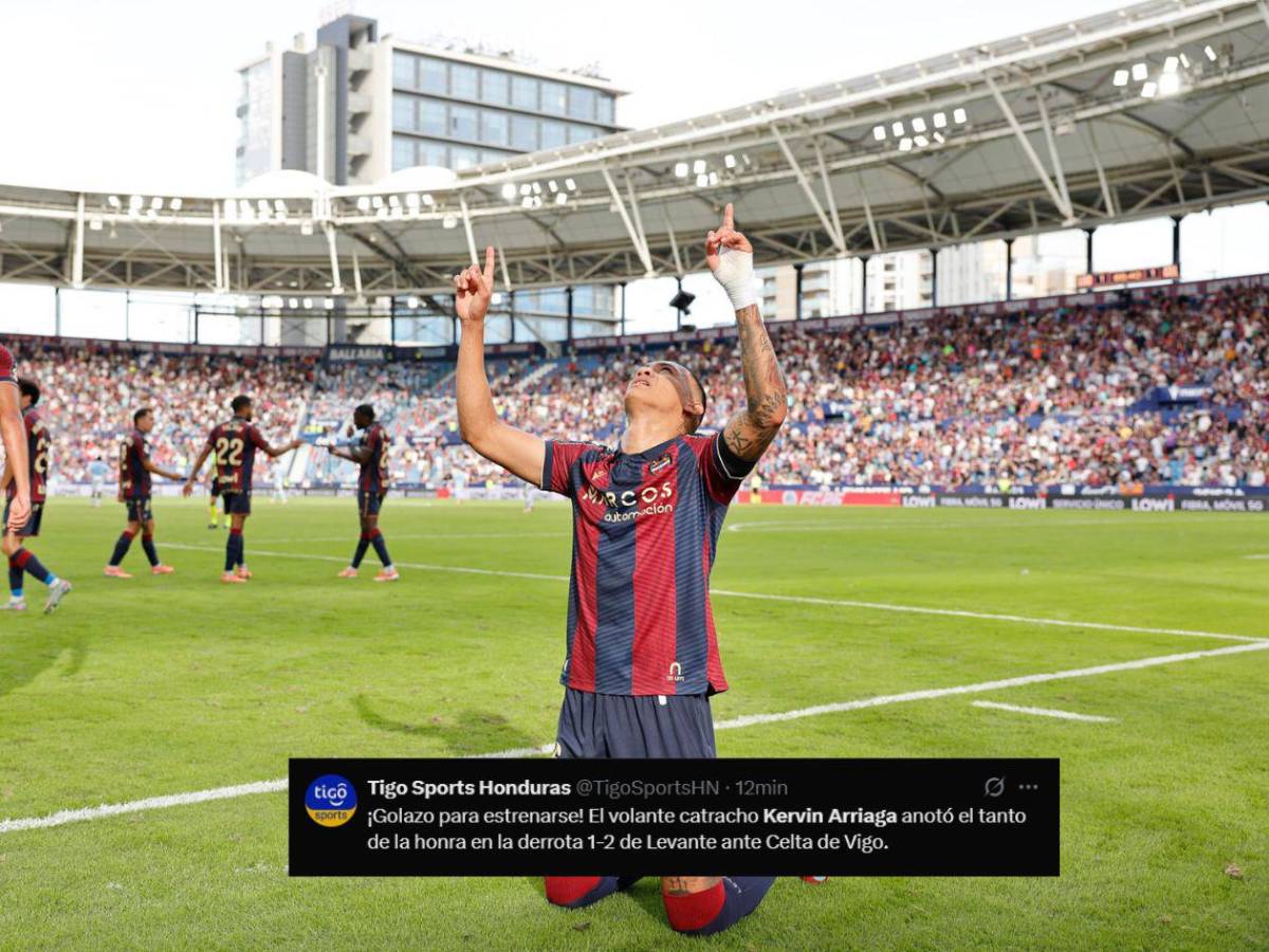 Así reaccionó la prensa al golazo de Kervin Arriaga:  El mejor del Levante