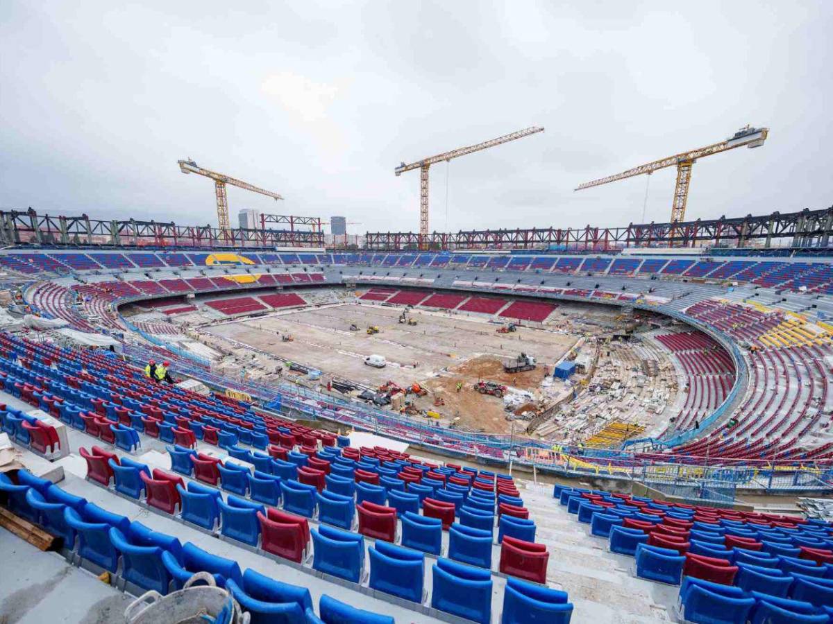 ¿Se inunda el nuevo Camp Nou? Circulan imágenes tras una fuerte tormenta