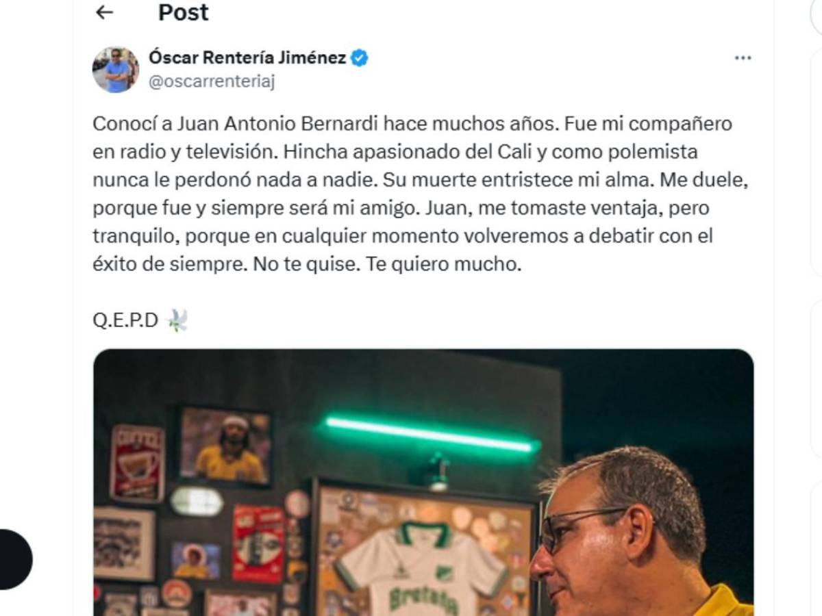 Periodista deportivo Juan Antonio fue encontrado muerto en un parque