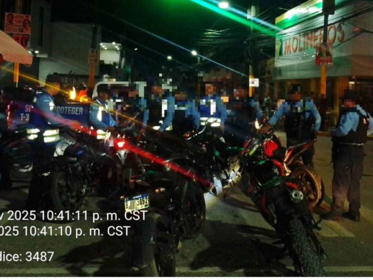 Salen a celebrar Halloween y terminan con las motos decomisadas en El Progreso