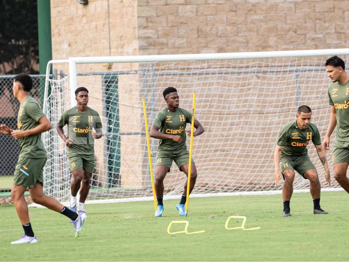 Honduras entrenó en Houston: imágenes de Keyrol, Dereck presente y las ausencias
